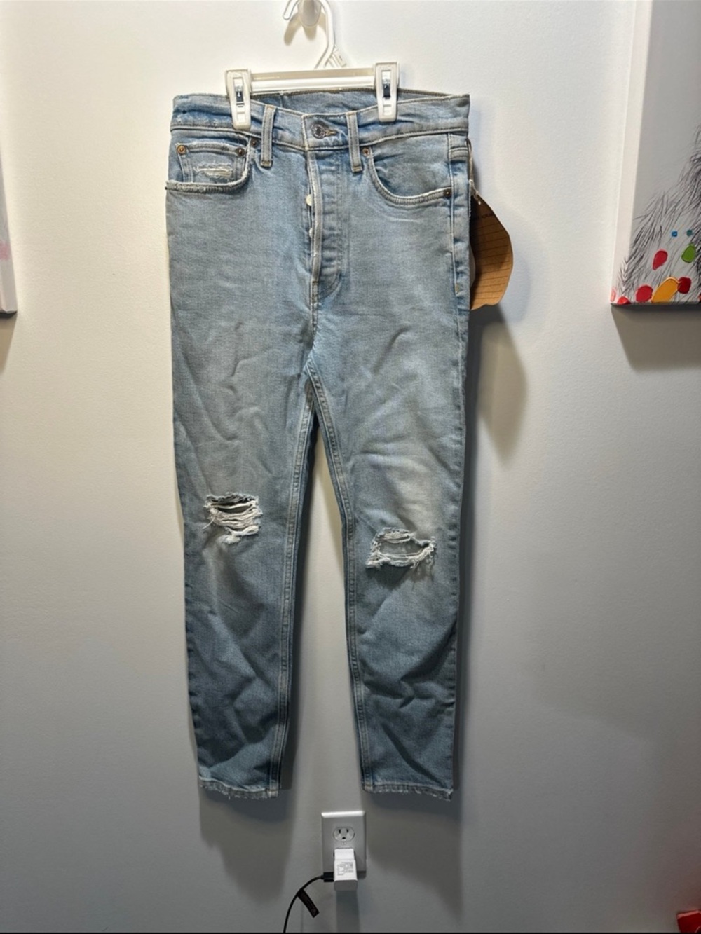 Light Blue Distressed Jean